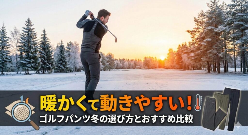 暖かくて動きやすい！ゴルフパンツ冬の選び方とおすすめ比較