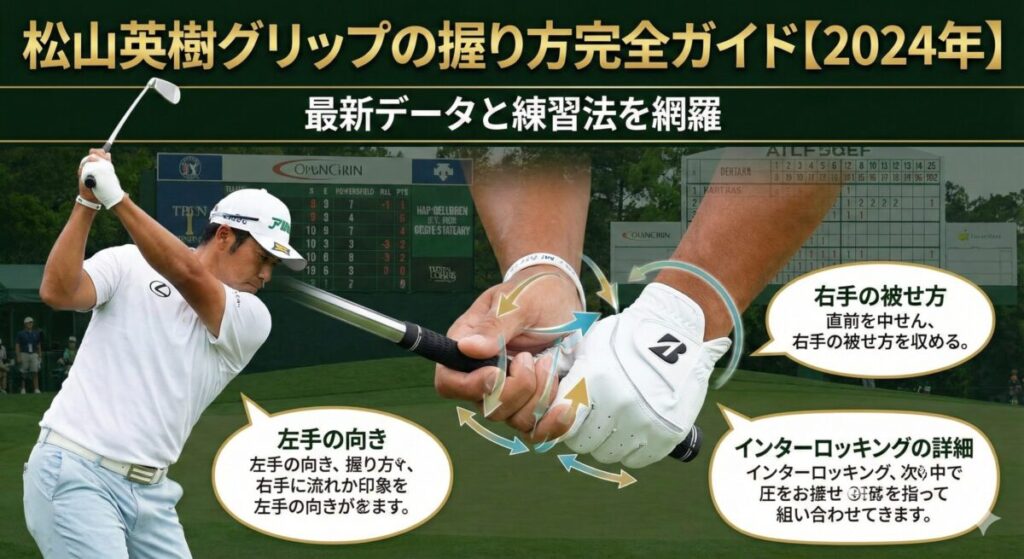松山英樹グリップの握り方完全ガイド【2024年】