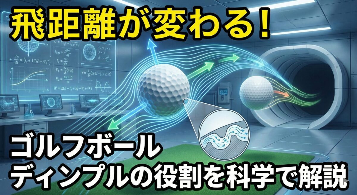 飛距離が変わる！ゴルフボール ディンプルの役割を科学で解説