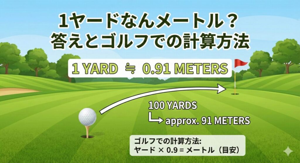 1ヤードなんメートル？答えとゴルフでの計算方法
