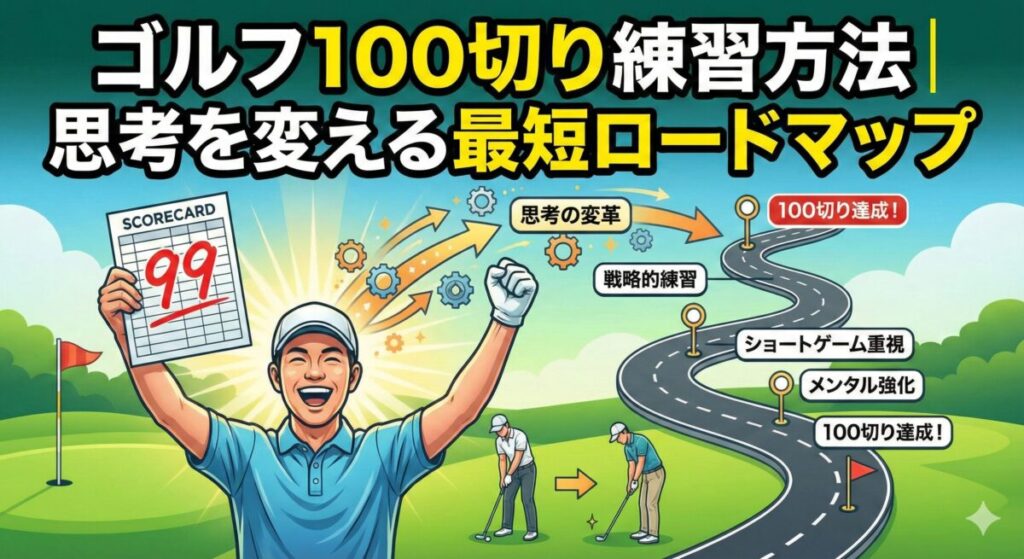 ゴルフ100切り練習方法｜思考を変える最短ロードマップ