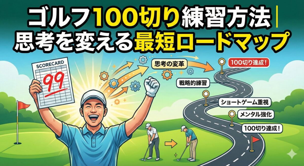 ゴルフ100切り練習方法｜思考を変える最短ロードマップ