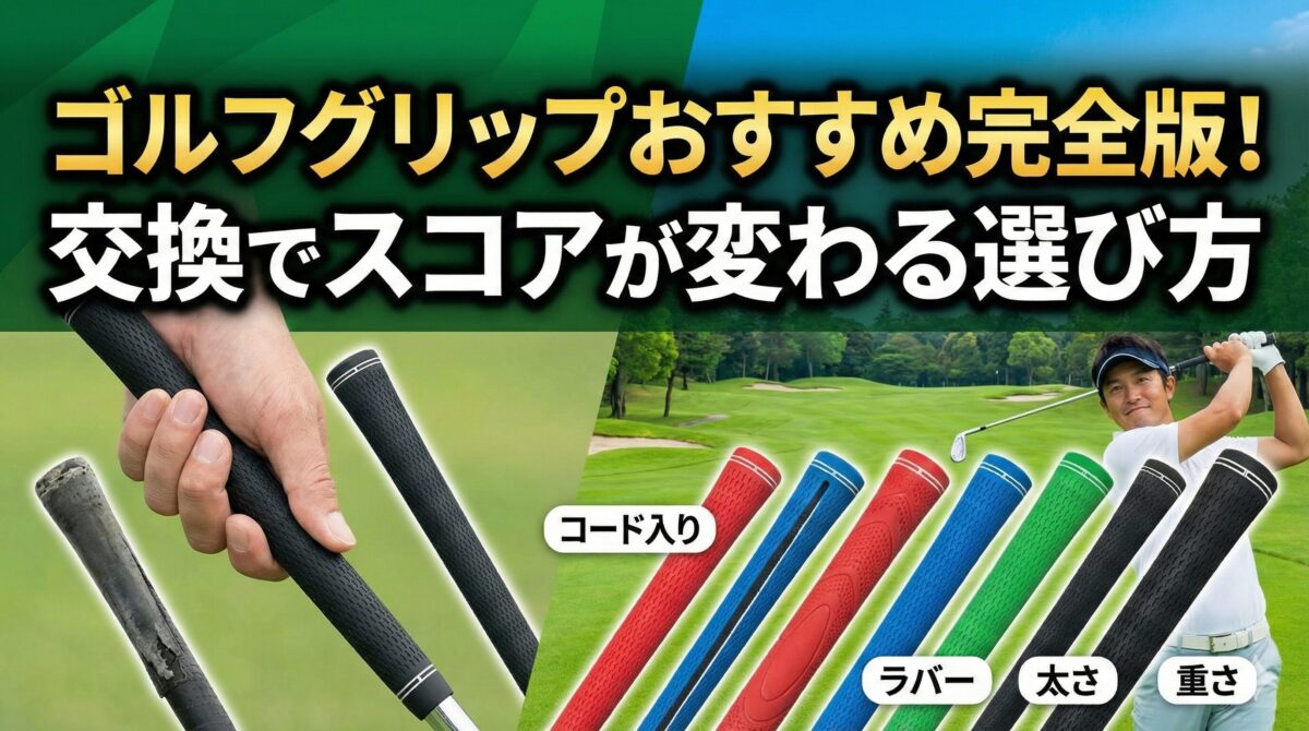 ゴルフグリップおすすめ完全版！交換でスコアが変わる選び方