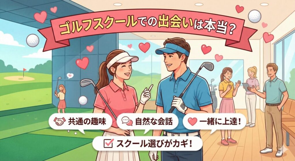 ゴルフスクールでの出会いは本当？自然な恋が始まる理由と選び方