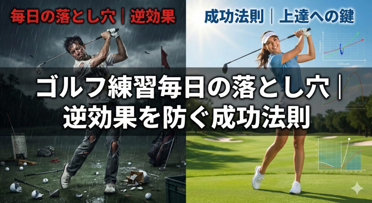 ゴルフ練習毎日の落とし穴｜逆効果を防ぐ成功法則