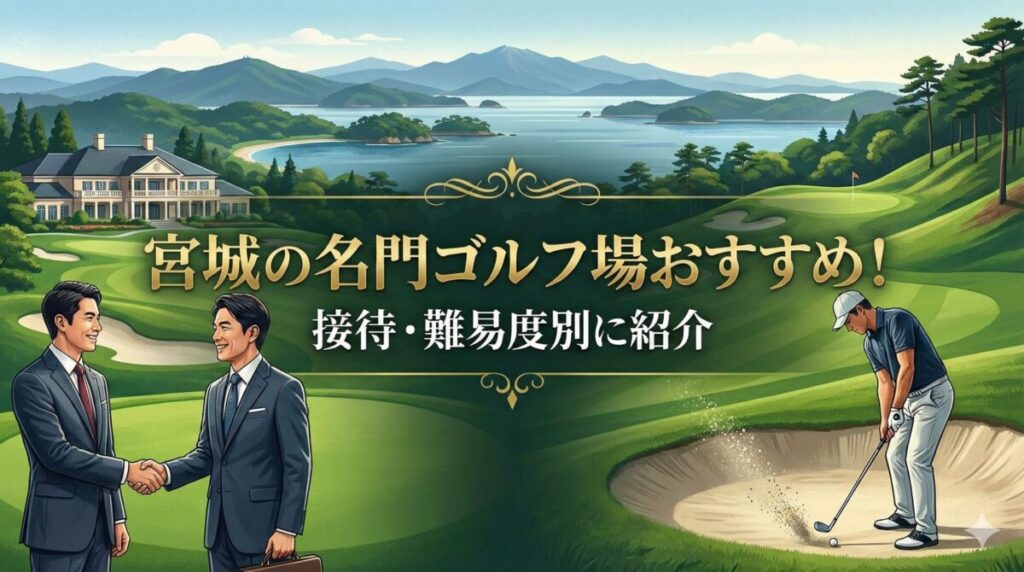 宮城の名門ゴルフ場おすすめ！接待・難易度別に紹介
