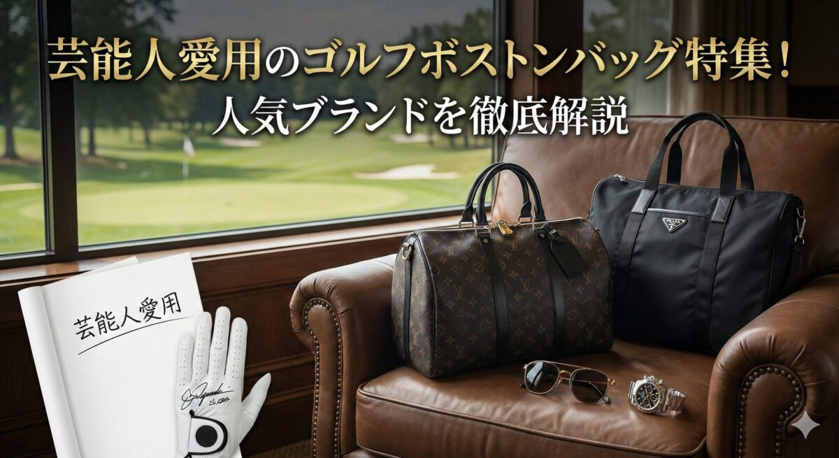 芸能人愛用のゴルフボストンバッグ特集！人気ブランドを徹底解説