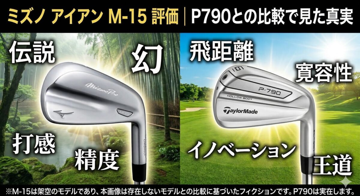 ミズノ アイアン M-15 2025 評価｜P790との比較で見た真実 - 19番 