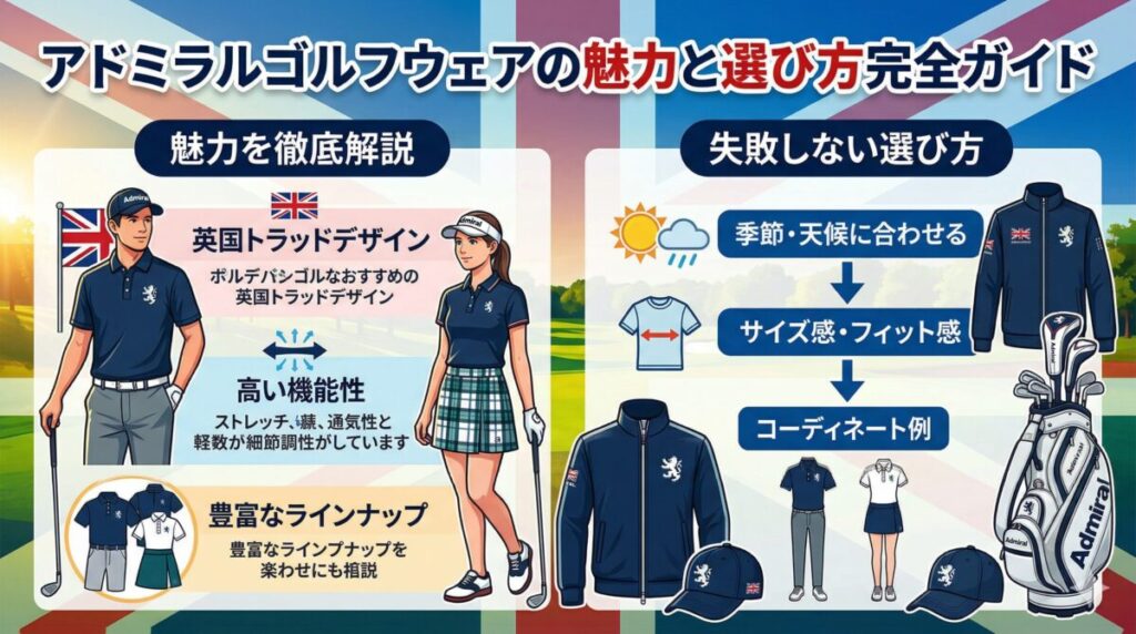 アドミラルゴルフウェアの魅力と選び方完全ガイド