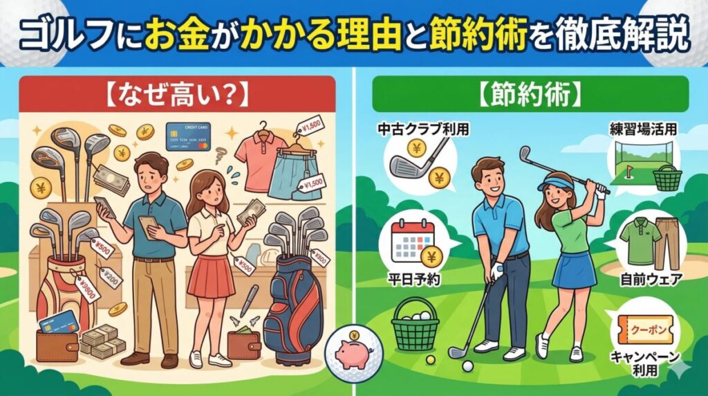 ゴルフにお金がかかる理由と節約術を徹底解説