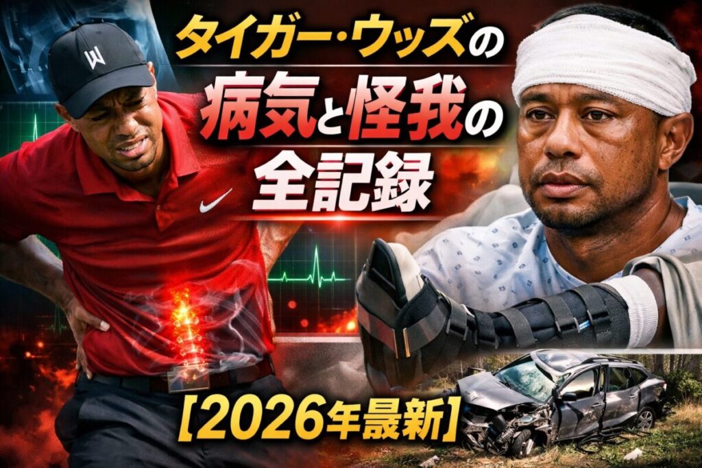 タイガー・ウッズの病気と怪我の全記録【2026年最新】