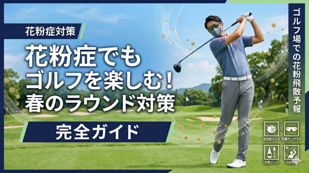 花粉症でもゴルフを楽しむ！春のラウンド対策完全ガイド