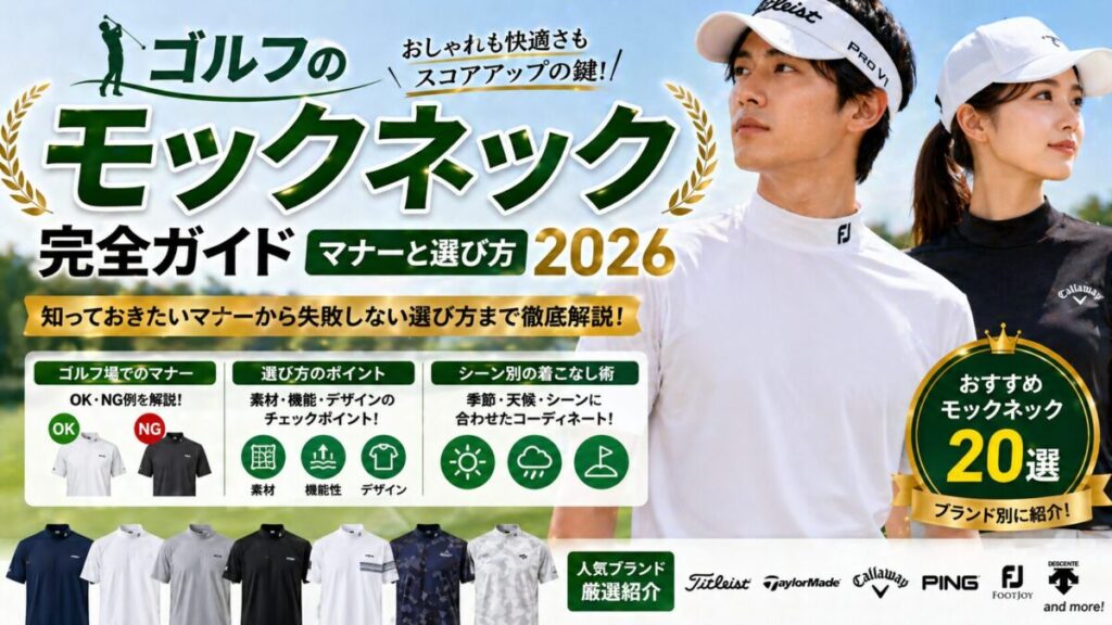 ゴルフのモックネック完全ガイド｜マナーと選び方2026