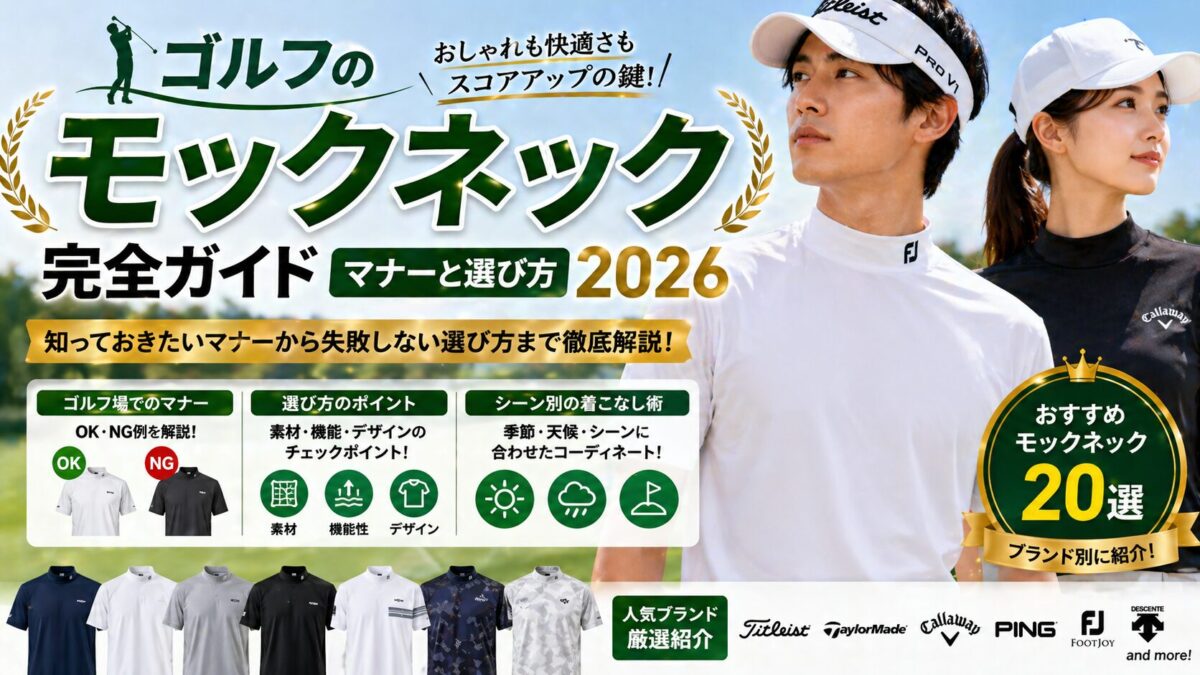 ゴルフのモックネック完全ガイド｜マナーと選び方2026