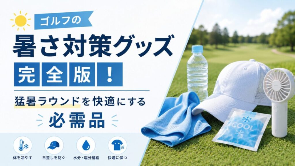 ゴルフの暑さ対策グッズ